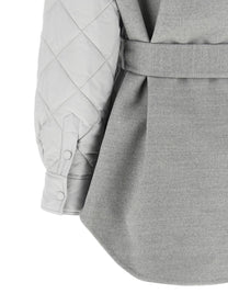 Fabiana Filippi Hybrid Overshirt Grey