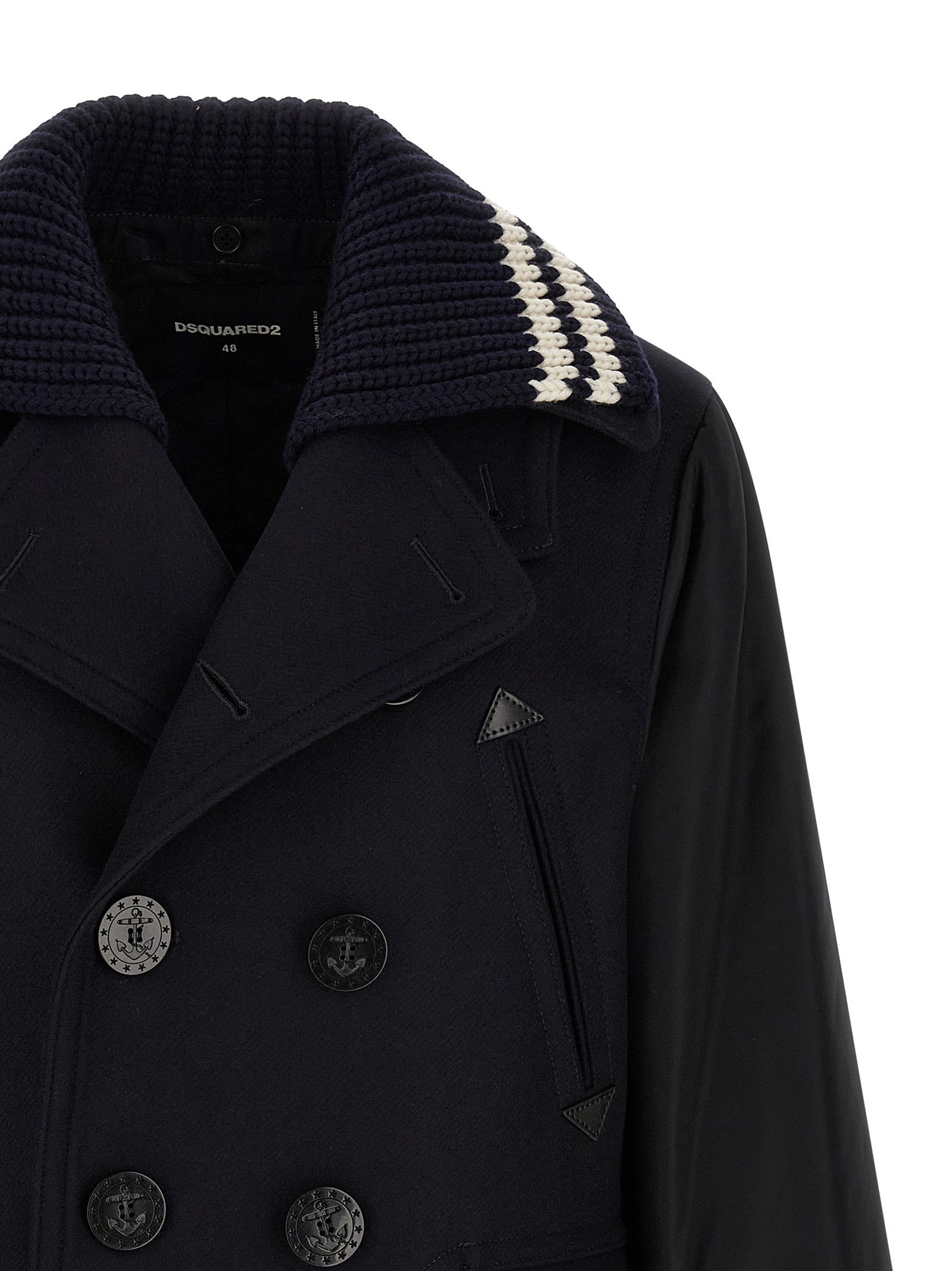 Dsquared2 Hybrid Peacoat Coat Blue