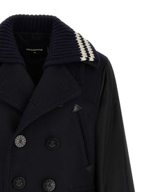 Dsquared2 Hybrid Peacoat Coat Blue