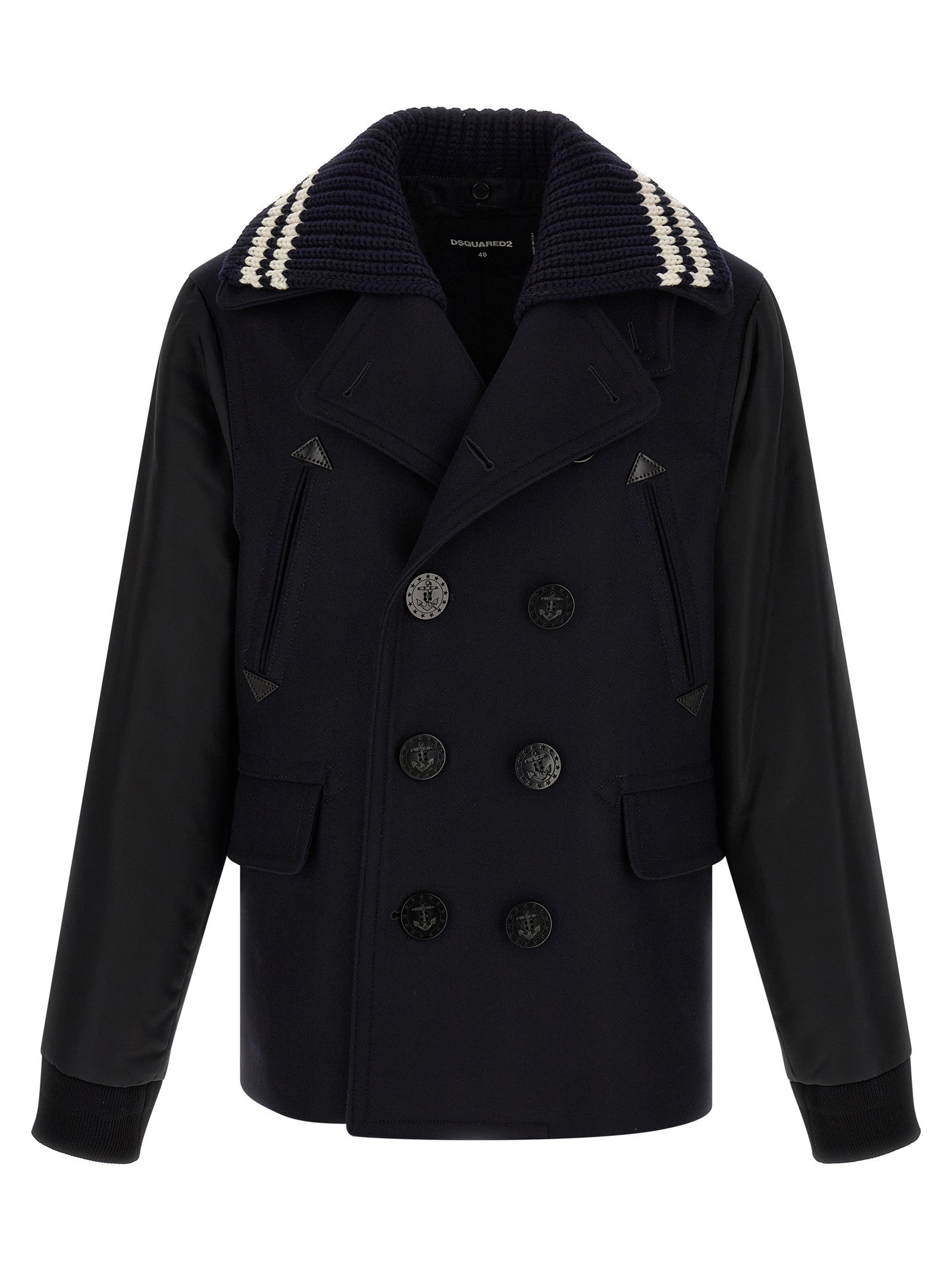 Dsquared2 Hybrid Peacoat Coat Blue