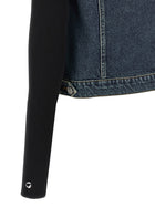 Coperni Hybrid Rib Denim Jacket Blue, view 4