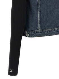 Coperni Hybrid Rib Denim Jacket Blue