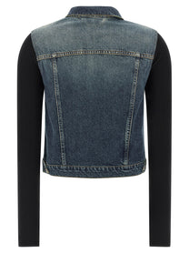 Coperni Hybrid Rib Denim Jacket Blue