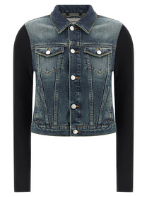 Coperni Hybrid Rib Denim Jacket Blue