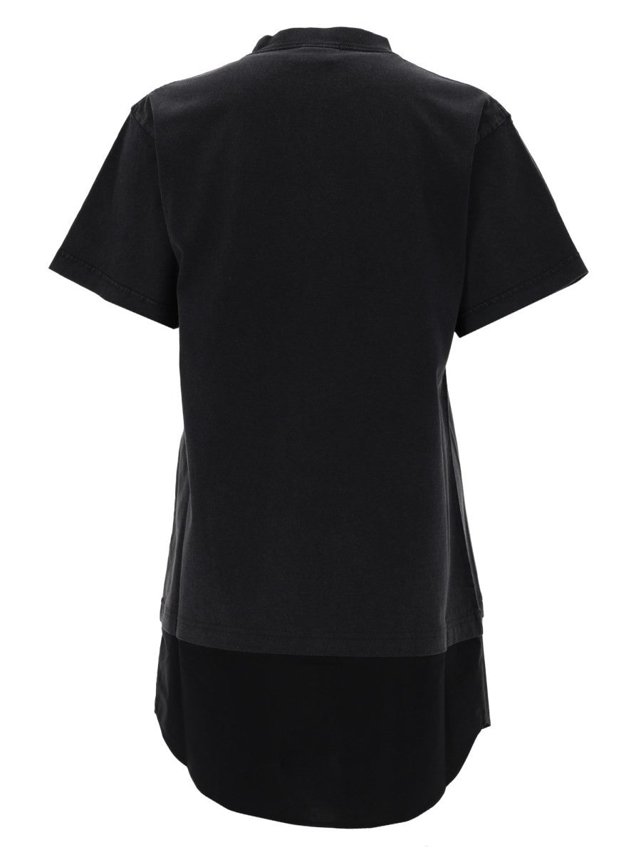 Balenciaga Women's Hybrid Shirt Dress Black