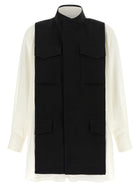 Sacai Women's Bicolor Shirt Black