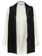 Sacai Women's Bicolor Shirt Black, view 2