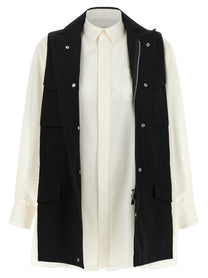 Sacai Hybrid Shirt White