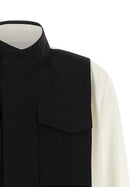 Sacai Women's Bicolor Shirt Black, view 4