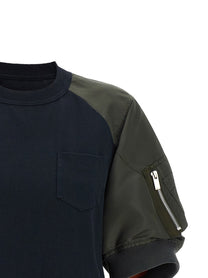 Sacai Hybrid Shirt Blue