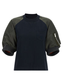Sacai Hybrid Shirt Blue
