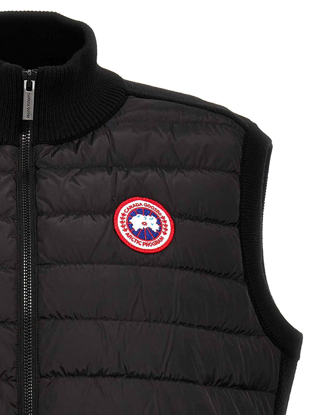 Canada Goose Hybridge® Quilted Kniknit Vest Black, view 3