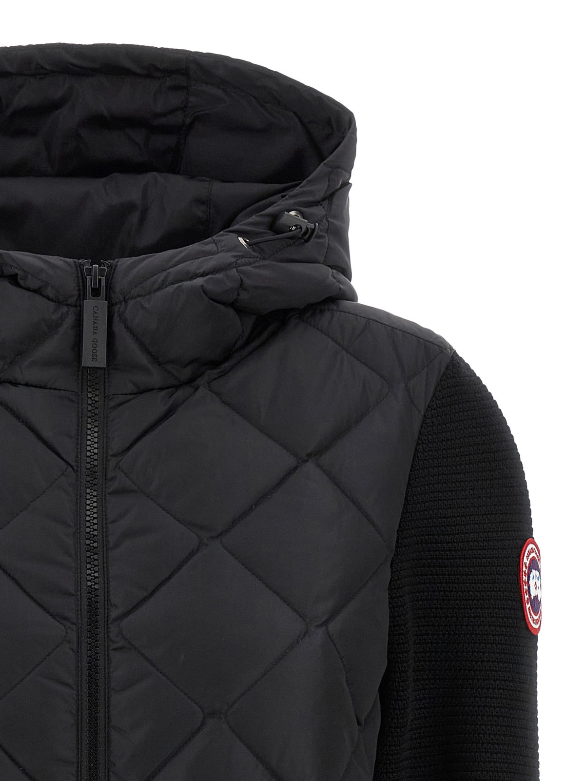 Canada Goose Hybridge® Quilted Knit Jacket Black, view 3
