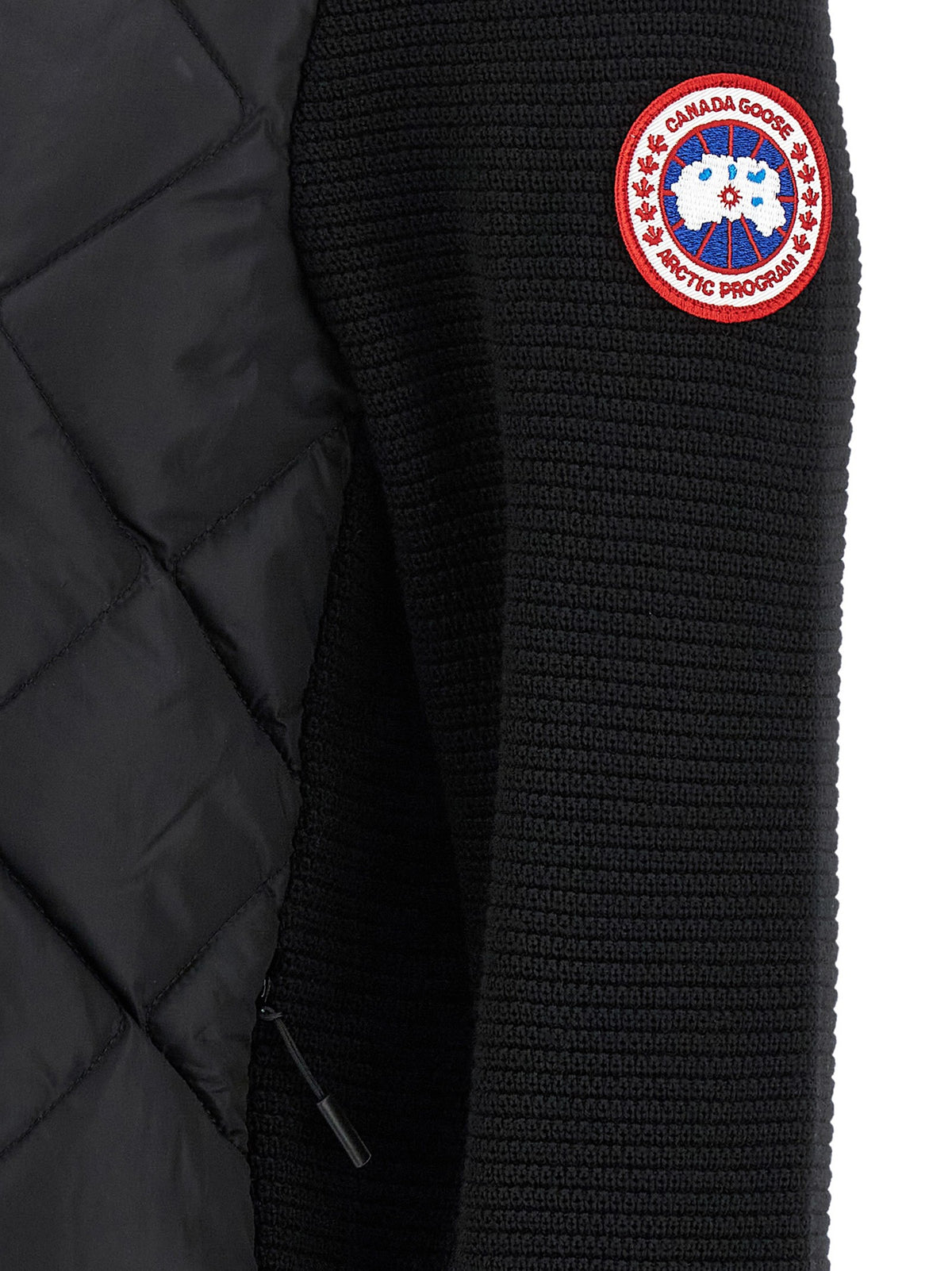 Canada Goose Hybridge® Quilted Knit Jacket Black, view 4