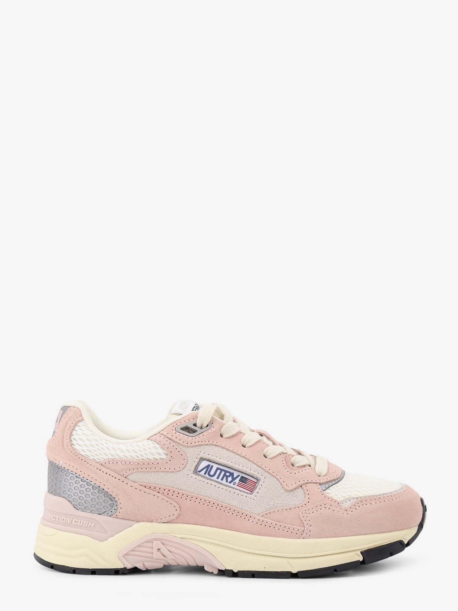 AUTRY Women's Hyperway Low Mesh Suede Sneakers Beige