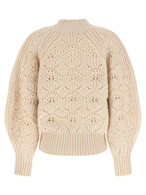 Zimmermann Hypnotic Cable Knit Sweater Beige
