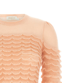 Zimmermann Hypnotic Scallop Sweater Blue