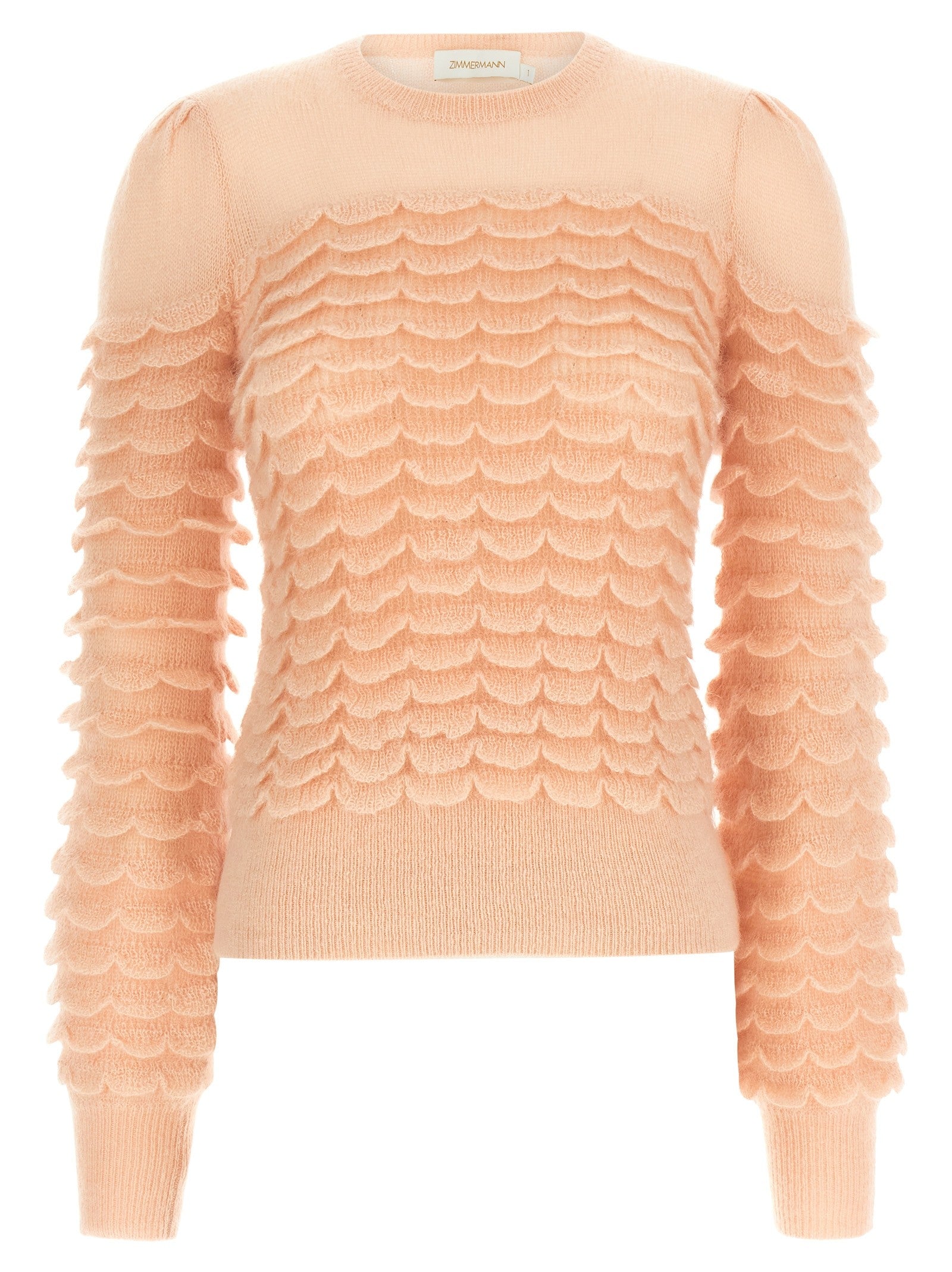 Zimmermann Hypnotic Scallop Sweater Blue