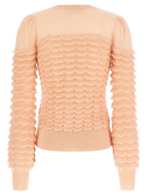 Zimmermann Hypnotic Scallop Sweater Blue