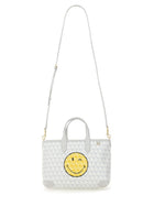 Anya Hindmarch Women's AM Plastic Bag Wink Tote Bag Grey, view 2