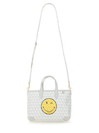 Anya Hindmarch Women's AM Plastic Bag Wink Tote Bag Grey, view 6