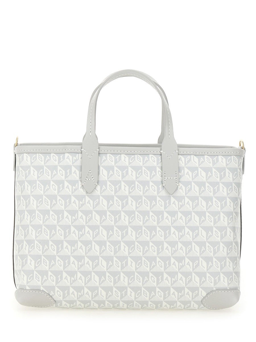Anya Hindmarch Women's AM Plastic Bag Wink Tote Bag Grey