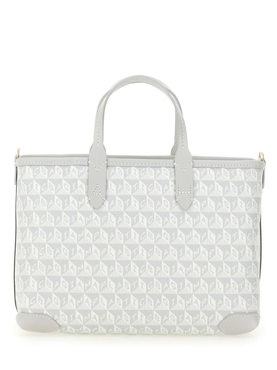 Anya Hindmarch Women's AM Plastic Bag Wink Tote Bag Grey