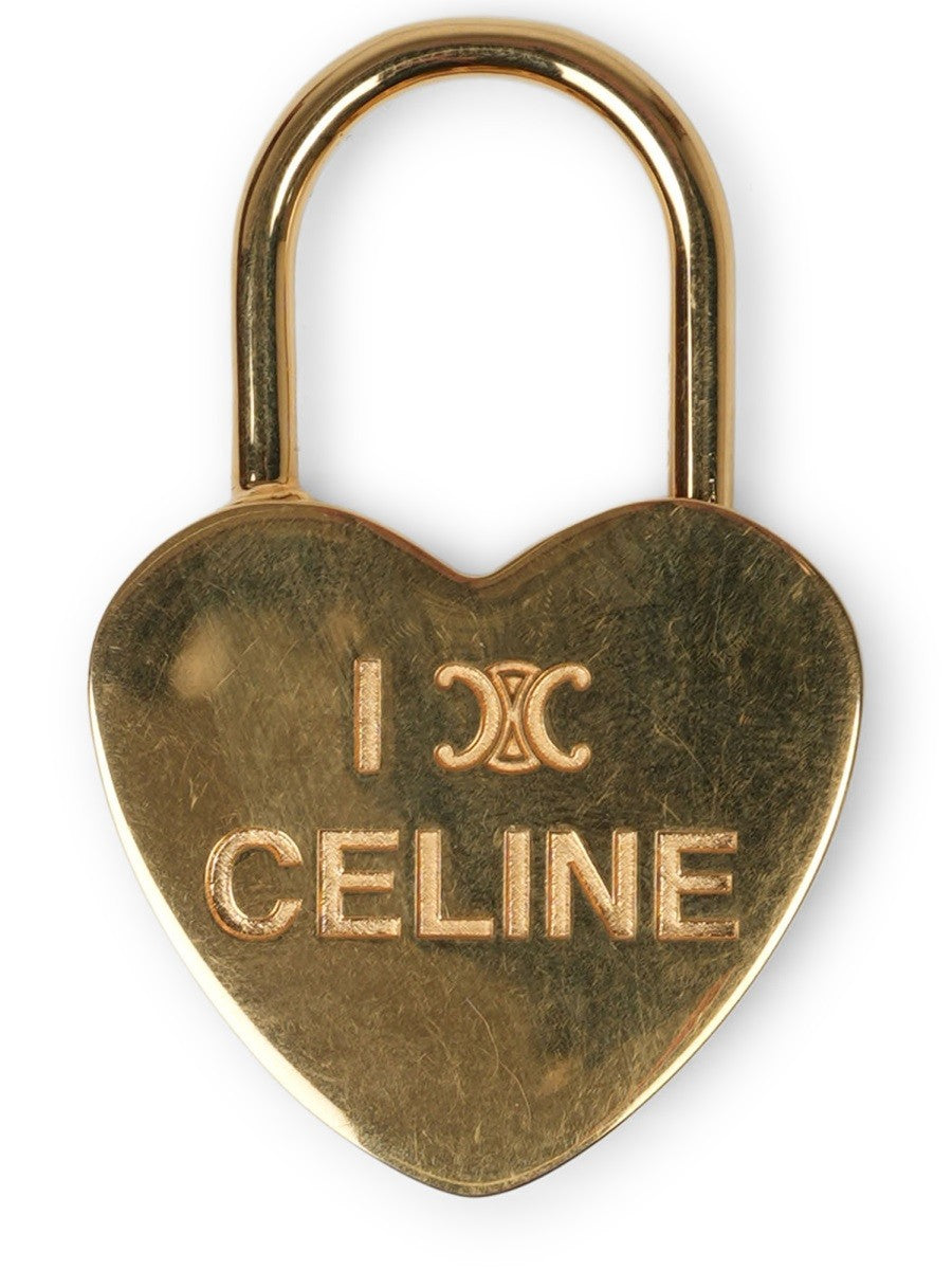 Celine Women's Love Celine Padlock Charm Gold