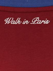 Walk In Paris Men's Love Paris Cotton Shirt Red