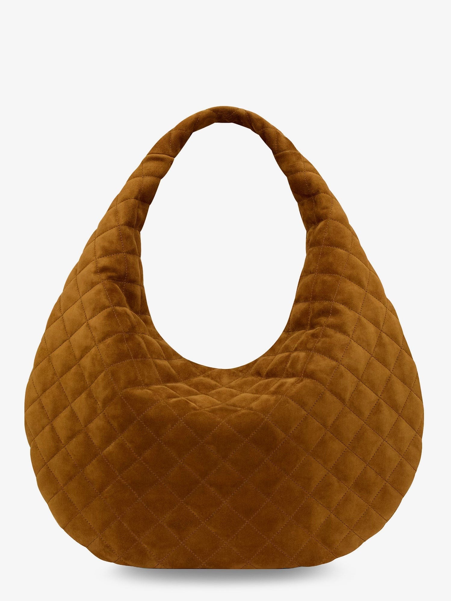 Saint Laurent Women's Icare Hobo Suede Handbag Beige