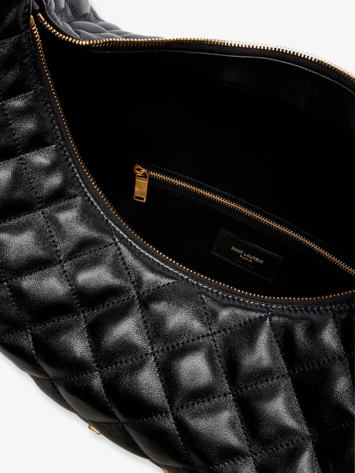 Saint Laurent Women's Icare Quilted Leather Handbag Black, view 5