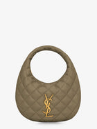 Saint Laurent Women's Icarino Leather Handbag Green