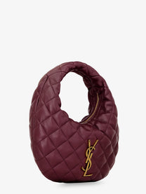 Saint Laurent Women's Icarino Leather Handbag Red