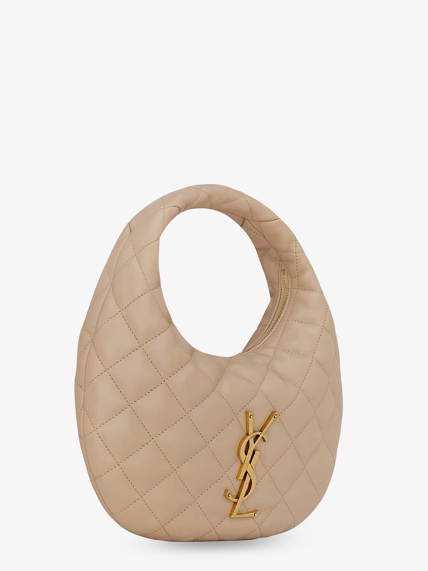 Saint Laurent Women's Icarino Leather Handbag Beige