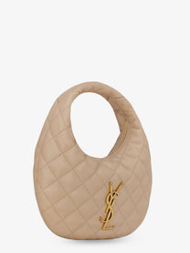Saint Laurent Women's Icarino Leather Handbag Beige