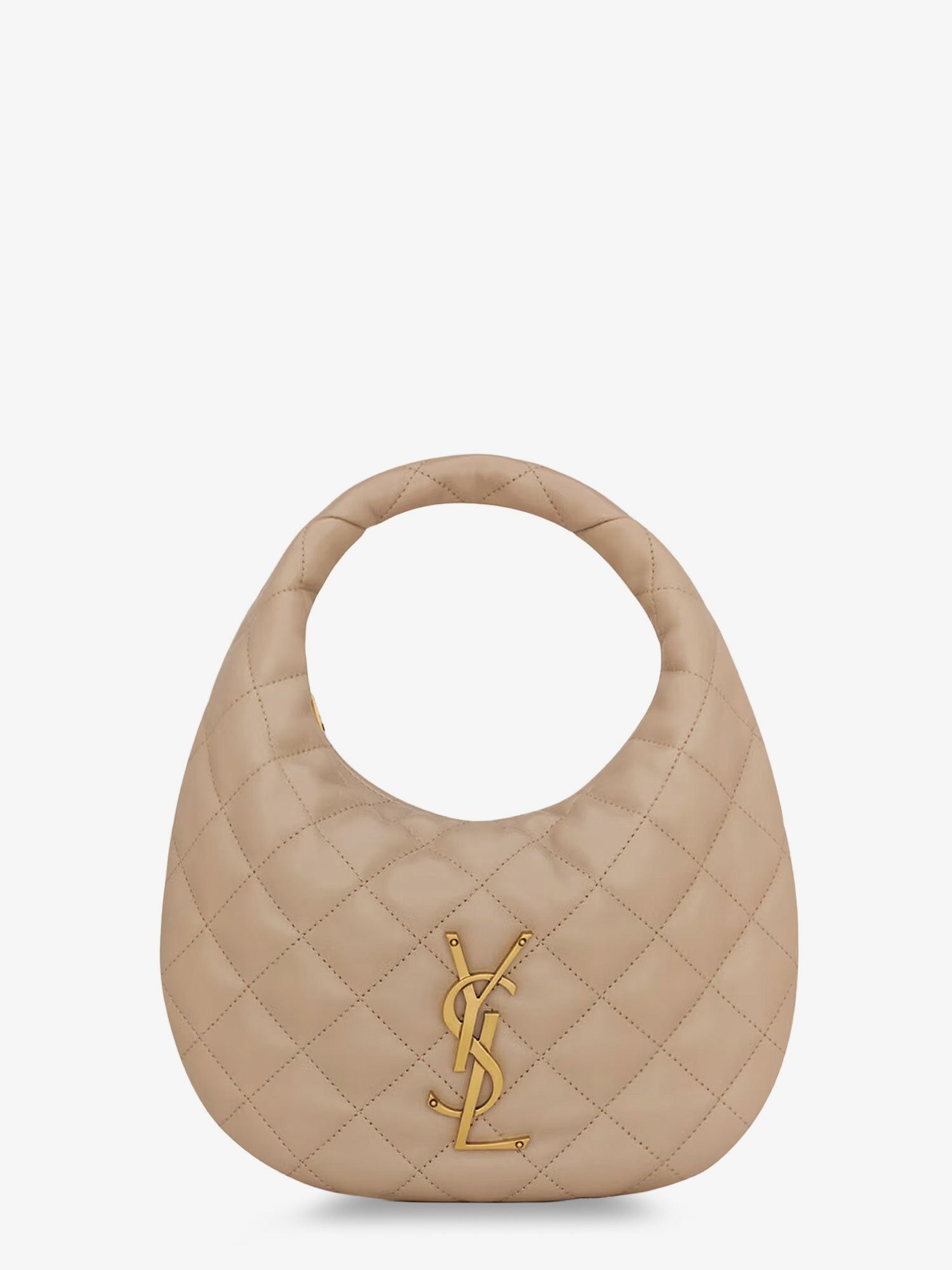 Saint Laurent Women's Icarino Leather Handbag Beige