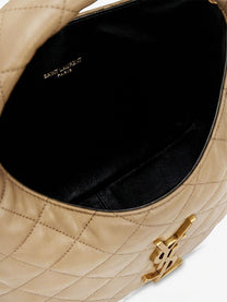 Saint Laurent Women's Icarino Leather Handbag Beige