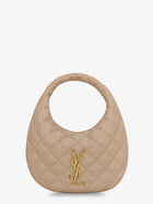 Saint Laurent Women's Icarino Leather Handbag Beige