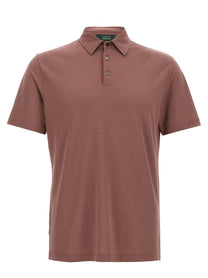 Zanone Ice Cotton Polo Shirt Brown