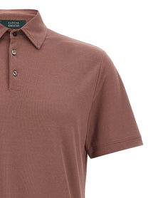 Zanone Ice Cotton Polo Shirt Brown