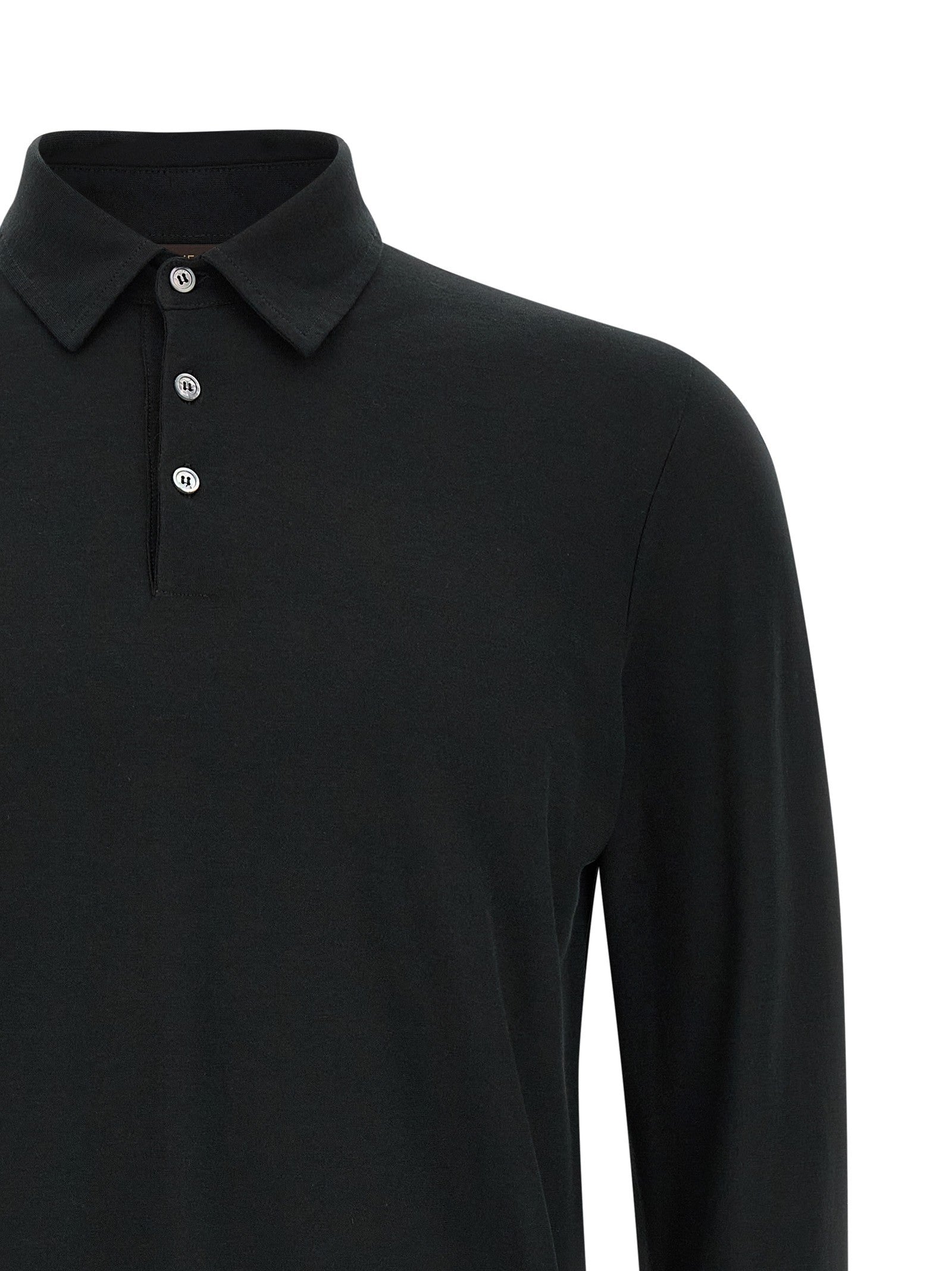 Zanone Ice Cotton Polo Shirt Black