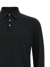 Zanone Ice Cotton Polo Shirt Black