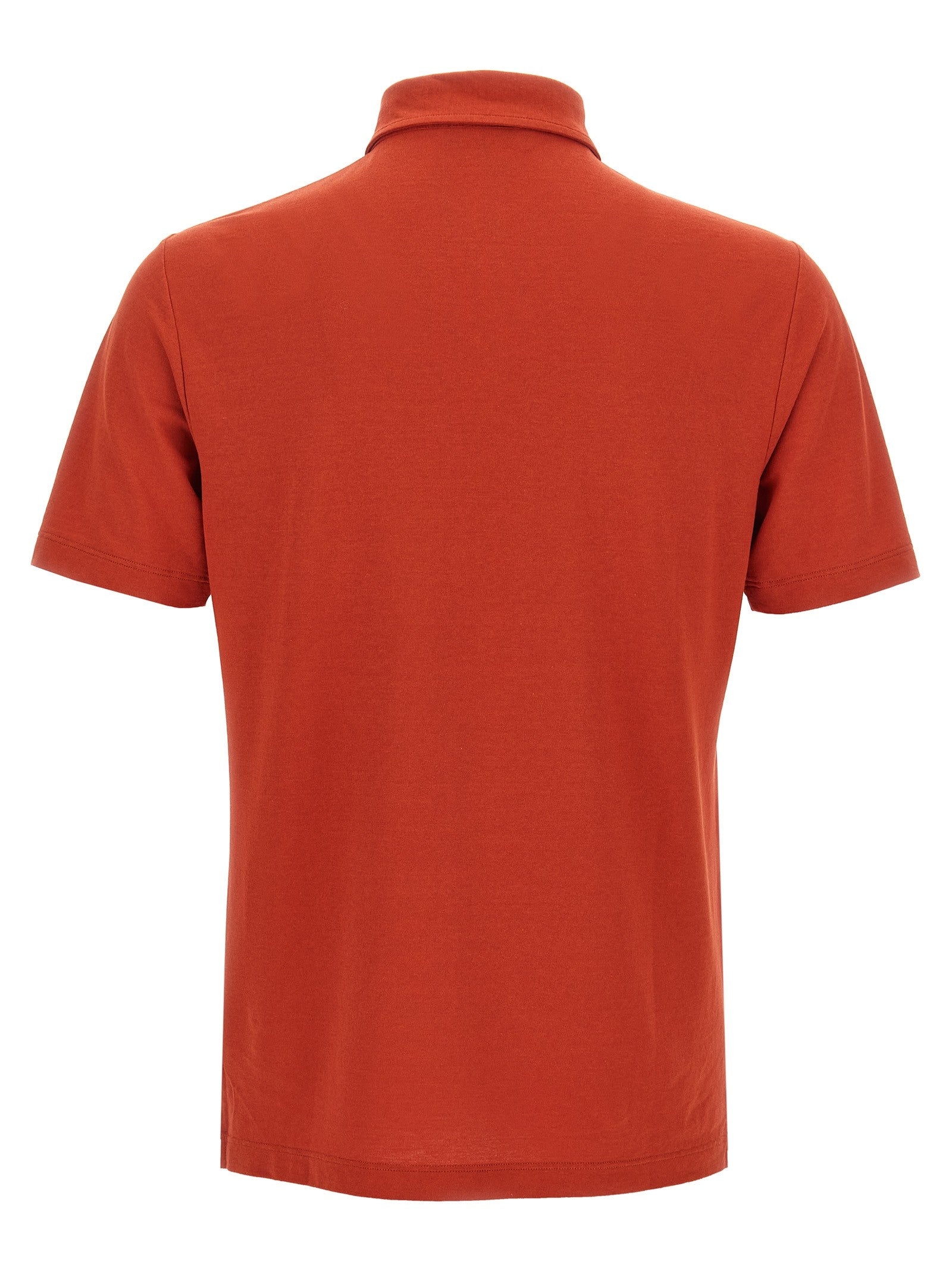 Zanone Ice Cotton Polo Shirt Orange