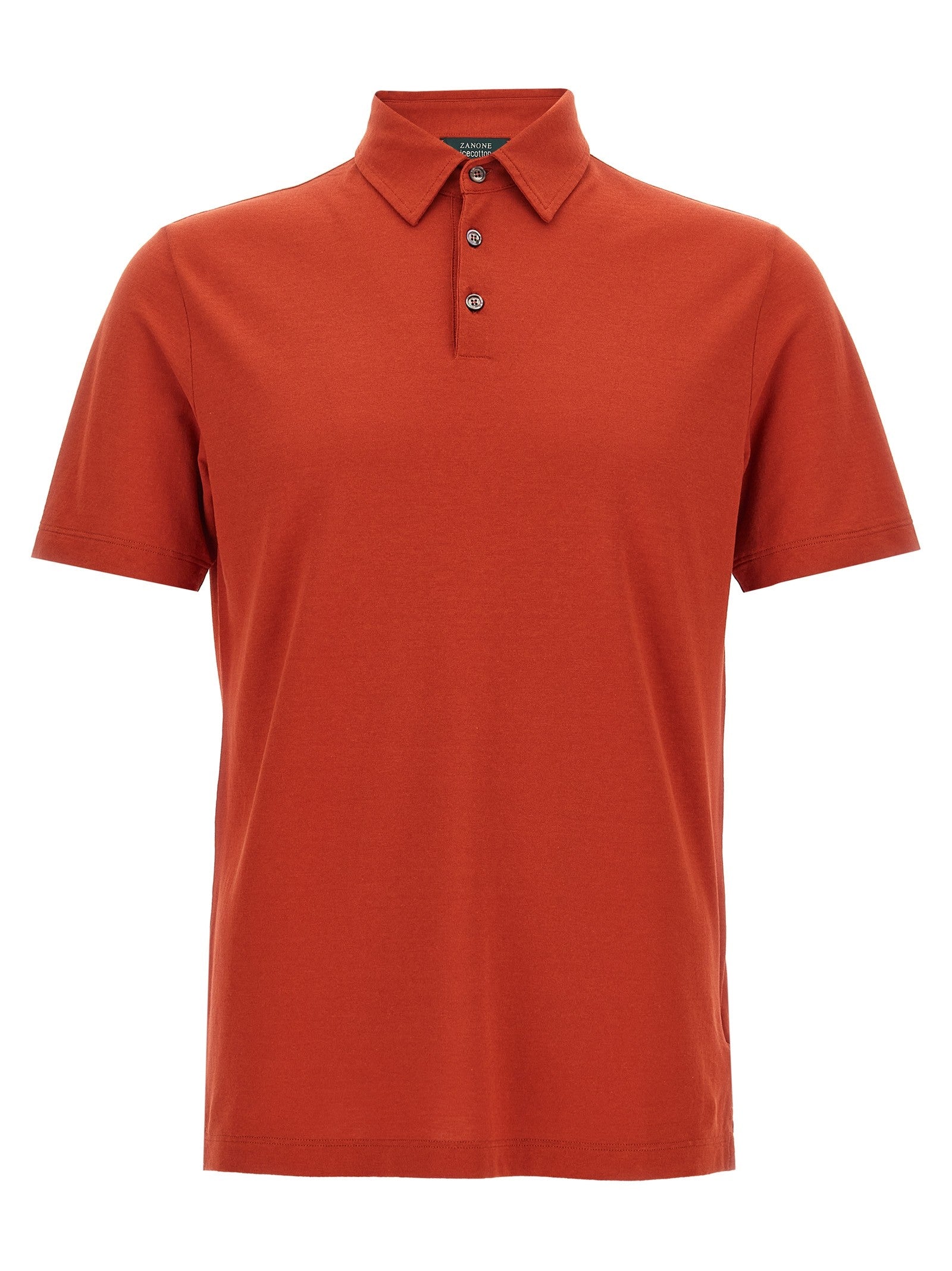 Zanone Ice Cotton Polo Shirt Orange