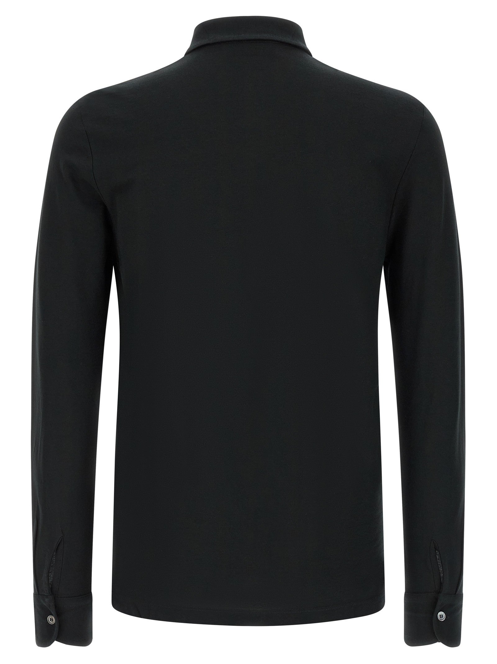 Zanone Ice Cotton Polo Shirt Black