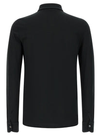 Zanone Ice Cotton Polo Shirt Black