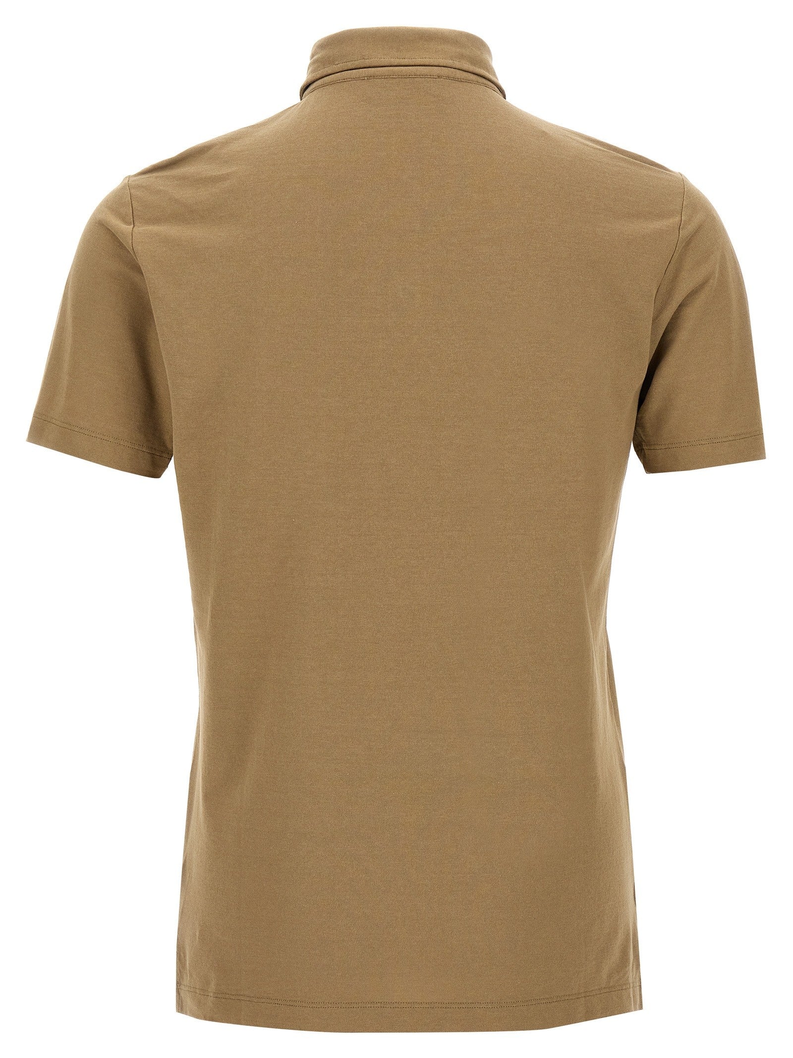 Zanone Ice Cotton Polo Shirt Beige