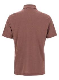Zanone Ice Cotton Polo Shirt Brown