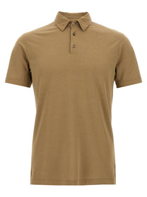 Zanone Ice Cotton Polo Shirt Beige