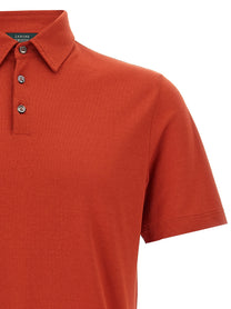 Zanone Ice Cotton Polo Shirt Orange